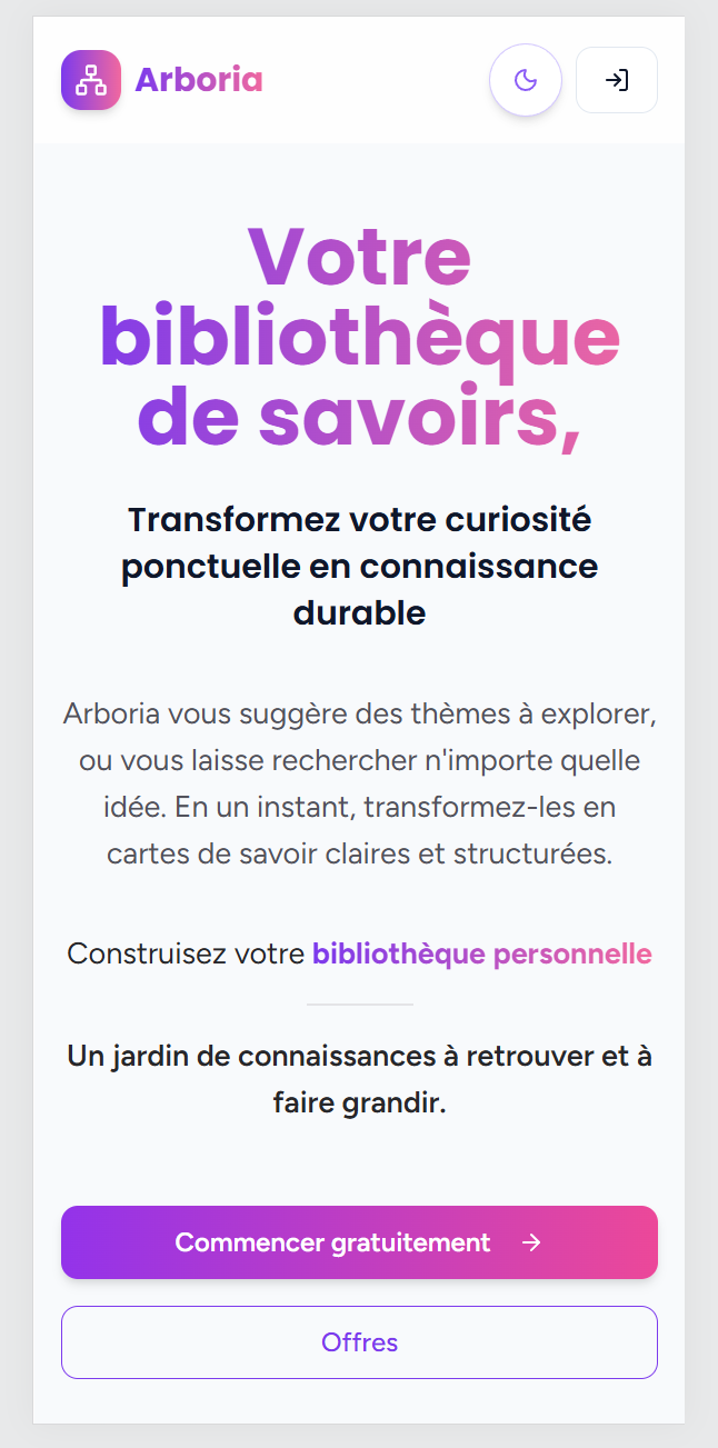 Arboria - Landing Page